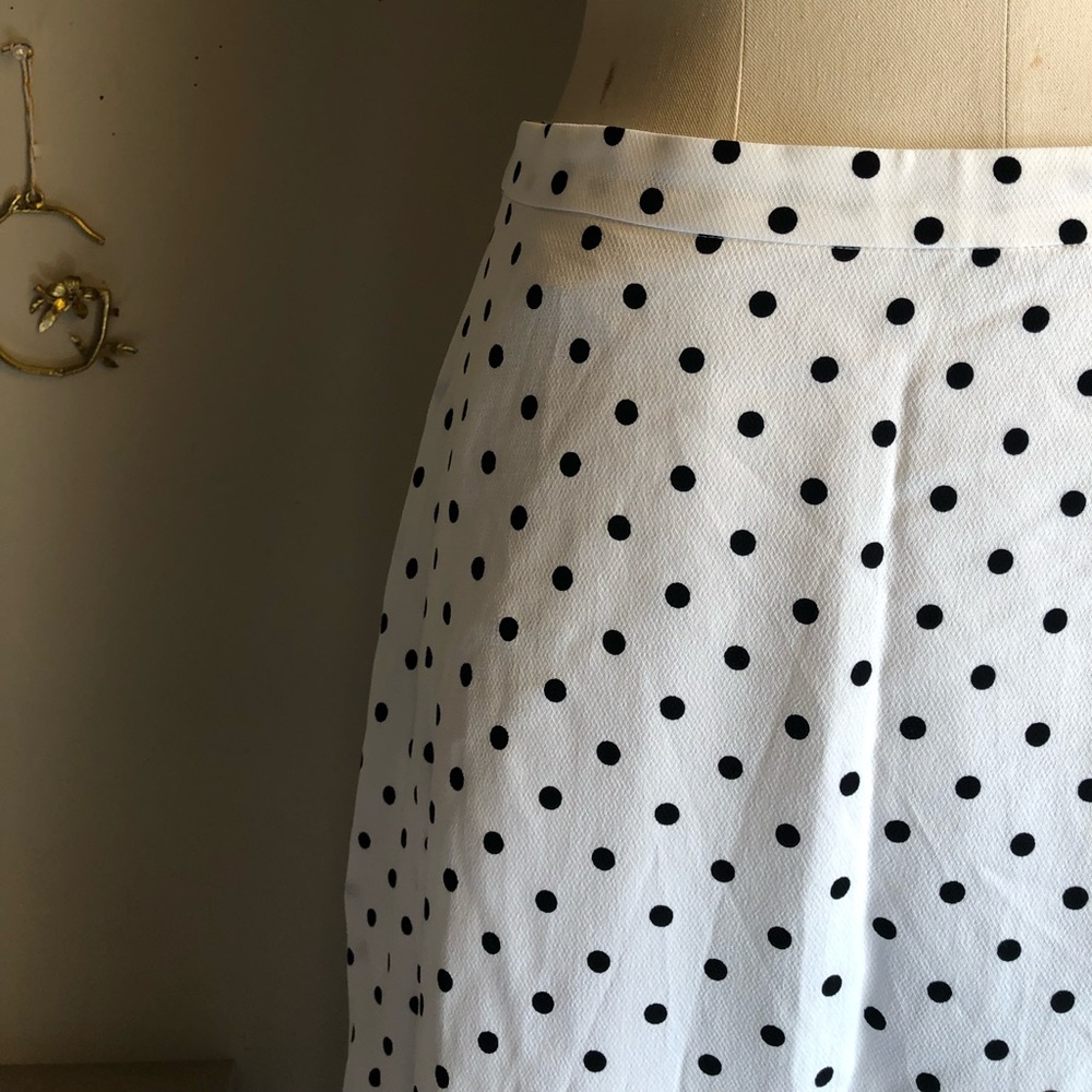 💕Pretty Club Monaco Polka Dot Ruffle Skirt Sz 8💕 - Picture 4 of 7